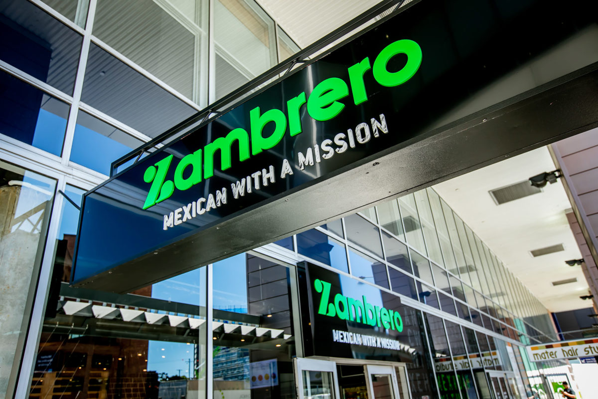Zambrero Signage Brisbane